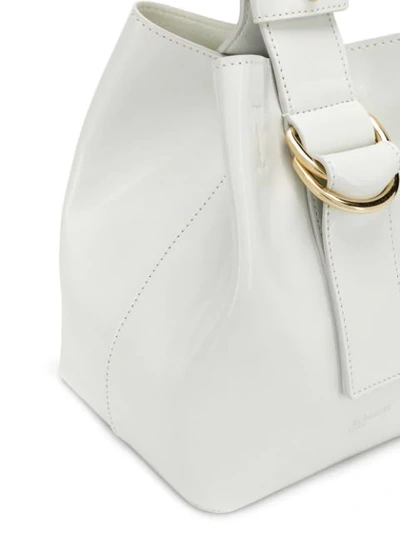 Shop Jil Sander Small Bucket Bag In White