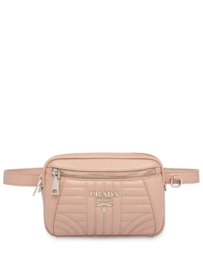 Prada Diagramme Leather Belt Bag In Neutrals | ModeSens