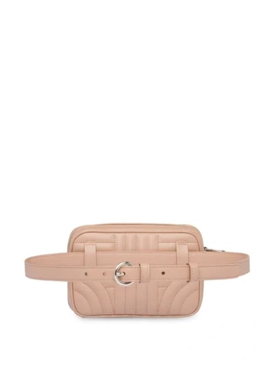 Shop Prada Diagramme Leather Belt Bag In Neutrals