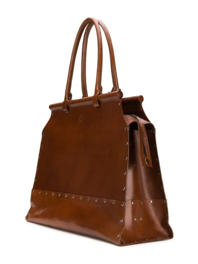 Shop A.f.vandevorst Top Handle Tote Bag In Brown