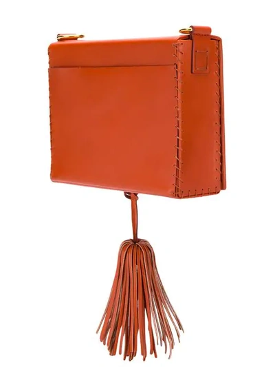 Shop Zeus + Dione Attiki Tassel Shoulder Bag In Orange