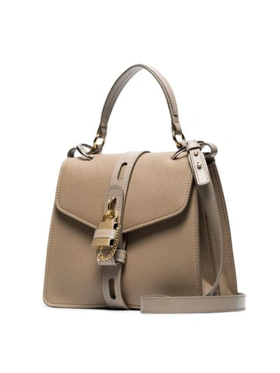 Shop Chloé Medium Aby Day Shoulder Bag In Neutrals