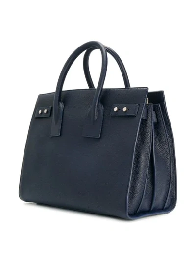 Shop Saint Laurent Sac De Jour Tote In Blue