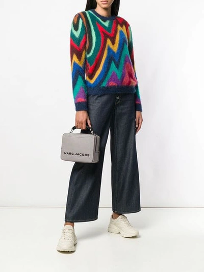 Marc Jacobs Lunchbox Handbag - Grey In Grey