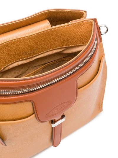 Shop Tod's Zipped Bucket Bag In 3q09