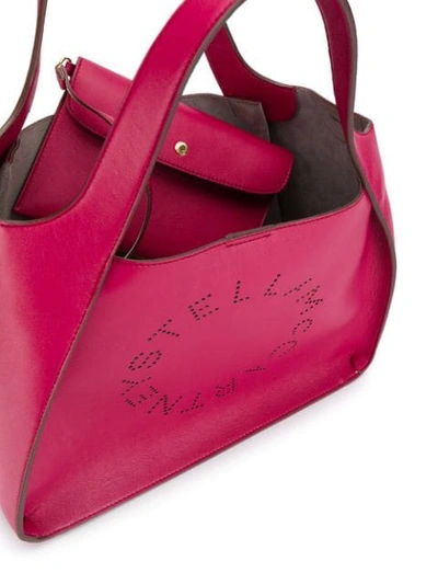 Shop Stella Mccartney Logo Tote Bag - Pink