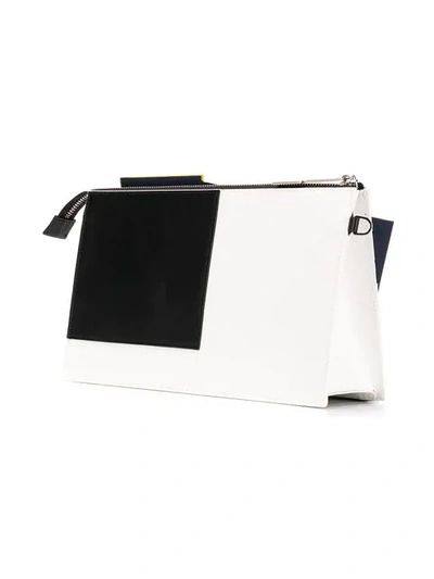 Shop A-cold-wall* Colour Block Deconstructed Crossbody Bag - Blue