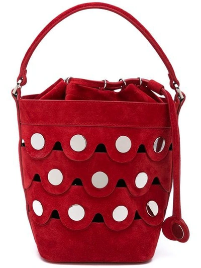 Shop Pierre Hardy Penny Bucket Bag - Red