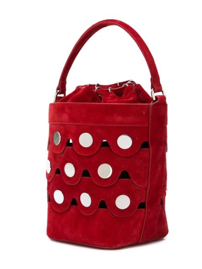 Shop Pierre Hardy Penny Bucket Bag - Red
