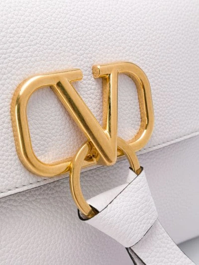 Shop Valentino Vring Shoulder Bag In White