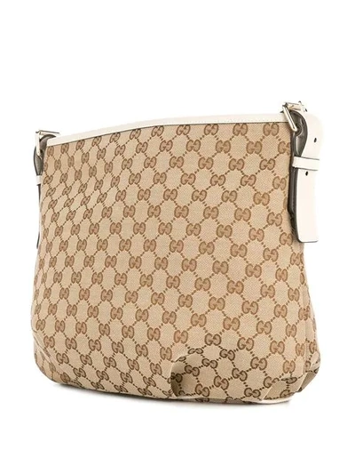 Pre-owned Gucci Gg Pattern Shoulder Bag In Brown