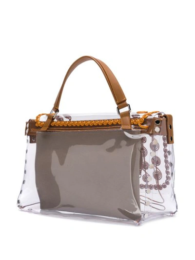 Shop Zanellato Pvc Tote Bag - Brown