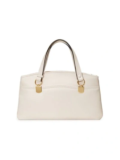 Shop Gucci Arli Large Top Handle Bag In White