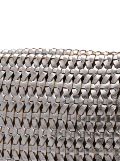 Shop Marsèll Woven Shoulder Bag In Metallic