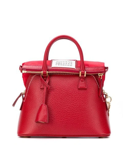 Shop Maison Margiela 5ac Tote Bag In Red