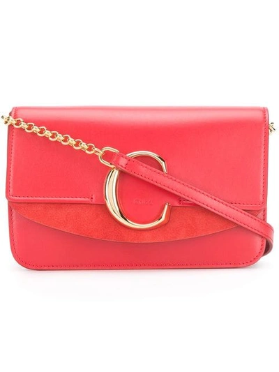 Shop Chloé C Bag In Red