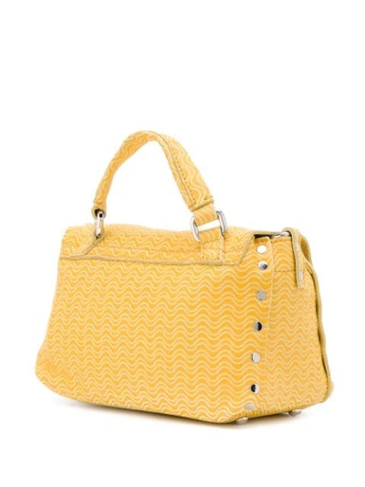 Shop Zanellato Texturierte Handtasche In Yellow