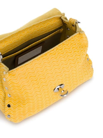 Shop Zanellato Texturierte Handtasche In Yellow