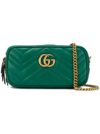 Shop Gucci Gg Marmont Crossbody Bag In 3120