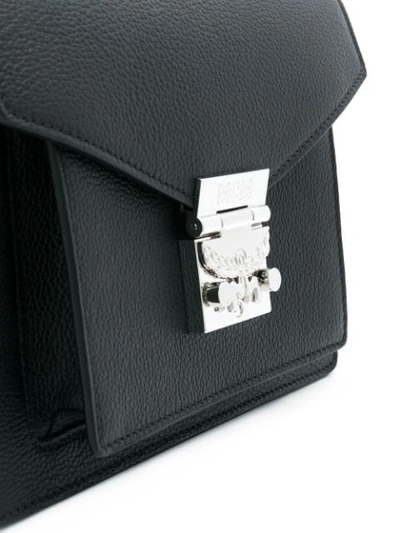 Shop Mcm Eagle Mini Bag In Black
