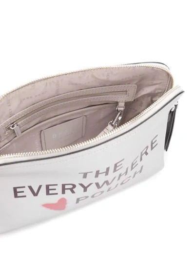 Shop Dkny The Everywhere Pouch In Silver