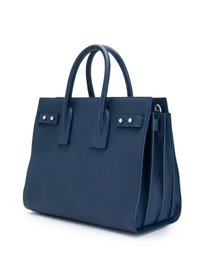 Shop Saint Laurent Sac De Jour Tote Bag In Blue