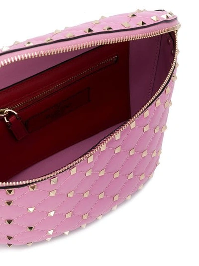 Shop Valentino Garavani Rockstud Spike Belt Bag In Pink