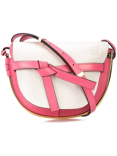 Shop Loewe Gate Small Shoulder Bag In Pink