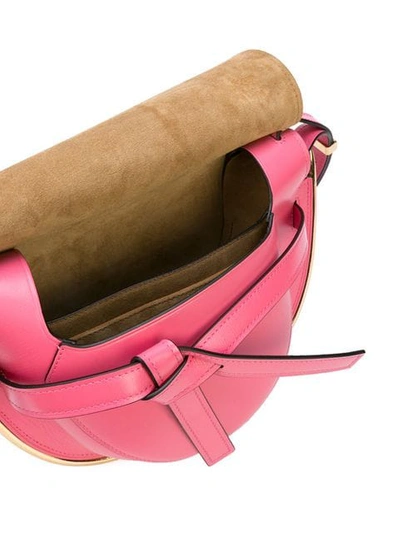 Shop Loewe Gate Small Shoulder Bag In Pink