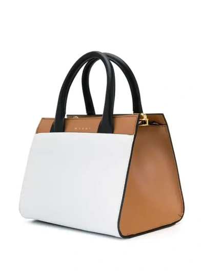 Shop Marni Law Tote In White