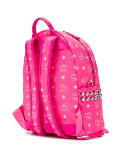 Shop Mcm Stark Backpack In Qp001 Pink