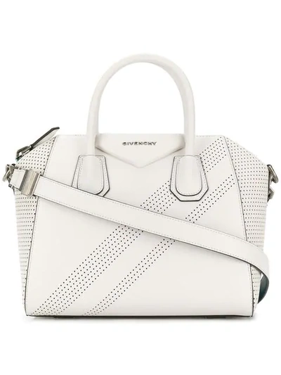 Shop Givenchy Small Antigona Tote In White