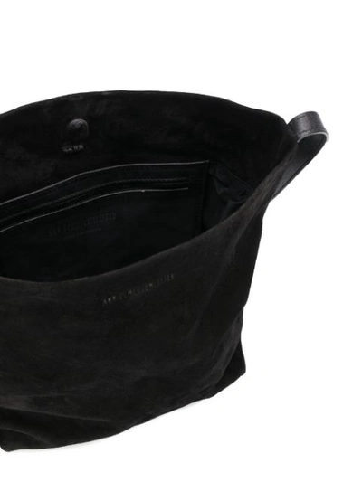Shop Ann Demeulemeester Crossbody Bucket Bag In Black