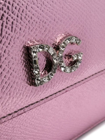 Shop Dolce & Gabbana Dg Millennials Clutch In Pink