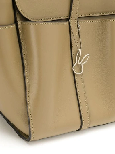 Shop Gloria Coelho Leather Shoulder Bag In Green