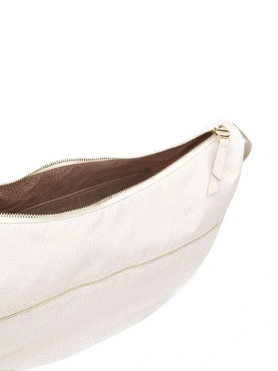 Shop Borbonese Luna Shoulder Bag In Neutrals