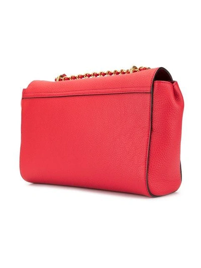Shop Mulberry Medium Lily Shoulder Bag In Red