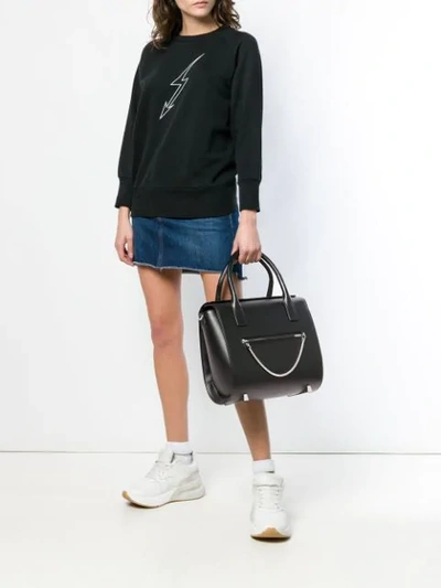 Shop Alexander Wang Chain Shoulder Bag In Black