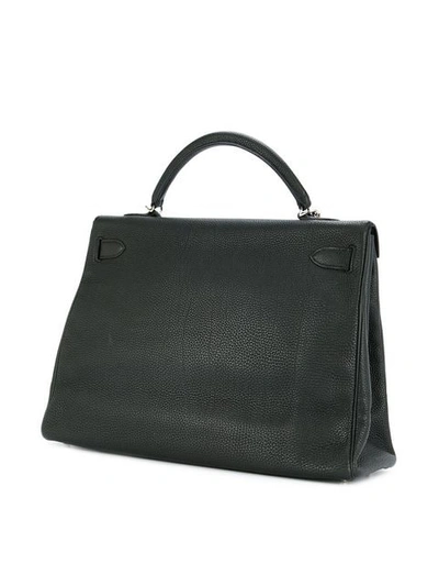 Pre-owned Hermes 2008 Kelly 40 Two-way Handbag In Black