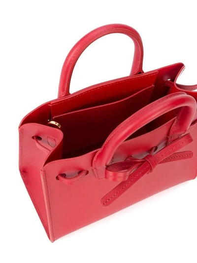 Shop Mansur Gavriel Mini Mini Sun Bag In Red