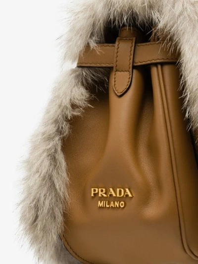 Shop Prada Corsaire Bag In Neutrals