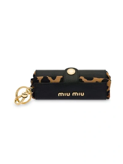 Shop Miu Miu 'faille' Schultertasche In F0yc9 Animal Print Khaki