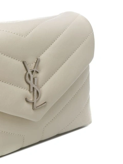 Shop Saint Laurent Monogram Pouch Shoulder Bag In Neutrals