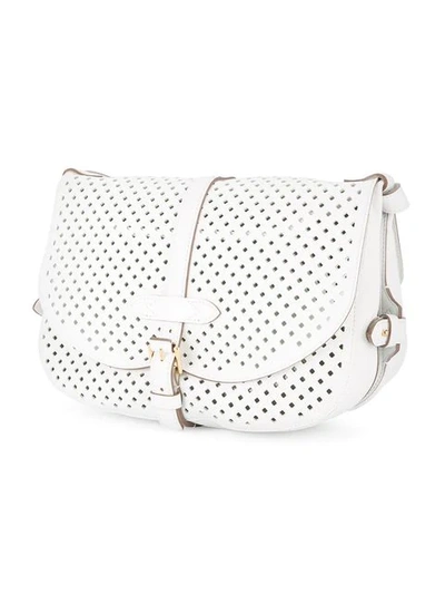 Pre-owned Louis Vuitton  Saumur 30 Shoulder Bag In White
