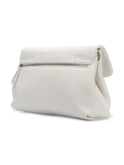 Shop Marsèll Foldover Top Shoulder Bag In White