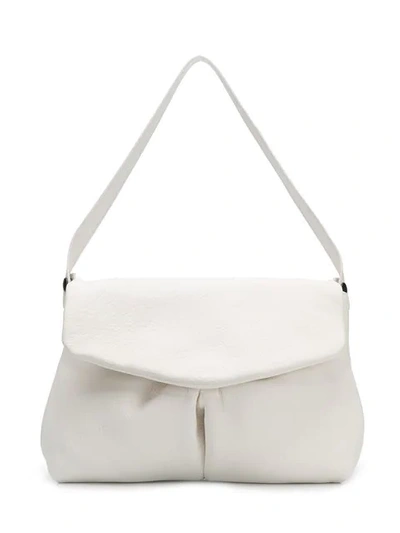 Shop Marsèll Foldover Top Shoulder Bag In White