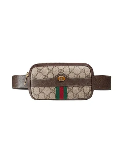 Shop Gucci Ophidia Gg Supreme Belted Iphone Case In Neutrals ,multicolour