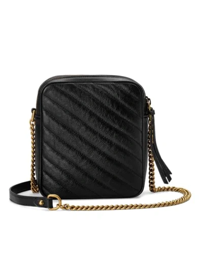 Shop Gucci 'gg Marmont' Schultertasche In 1000 Black