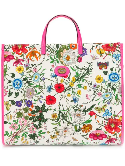 gucci flower tote bag