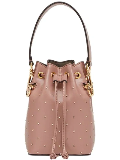 Shop Fendi Mini Mon Tresor Bucket Bag In Pink